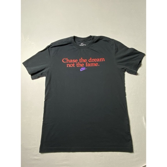 Nike Other - Nike Chase The Dream Not The Fame T Shirt Mens Medium Black Graphic Tee